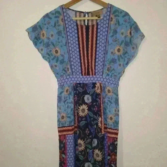 ANTHRO" Kachel Eliason Floral Printed Dress - Picture 8 of 8